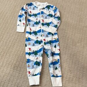 Hanna Andersson Blue Ski Adventure Pajamas